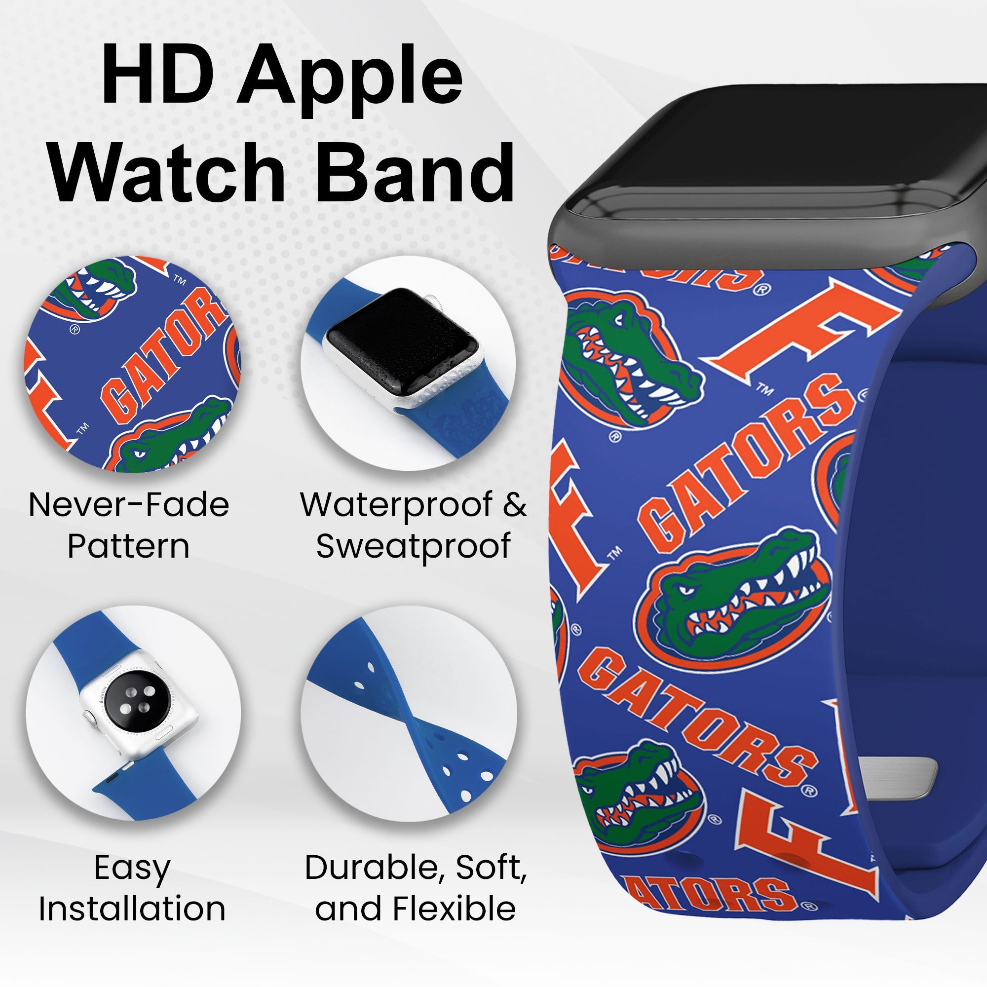Florida Gators HD Apple Watch Band - PhishStones Products