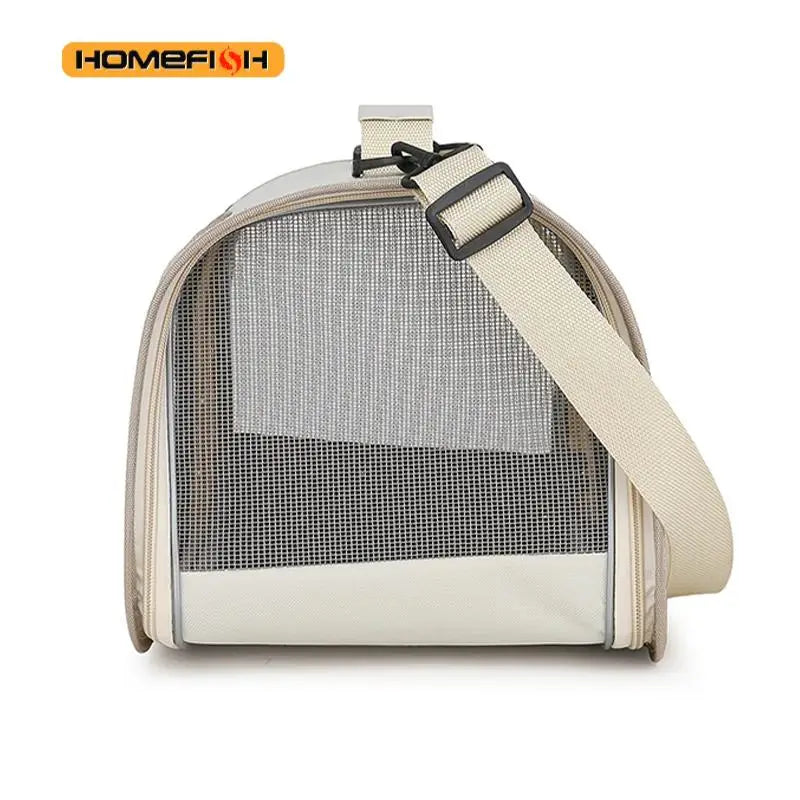 Foldable Breathable Pet Carrier Shoulder Bag for Small Dogs & Cats, 40 x 26 x 22 cm (15.7 x 10.2 x 8.7 in), Up to 7 kg (15.4 lb) - PhishStones Products