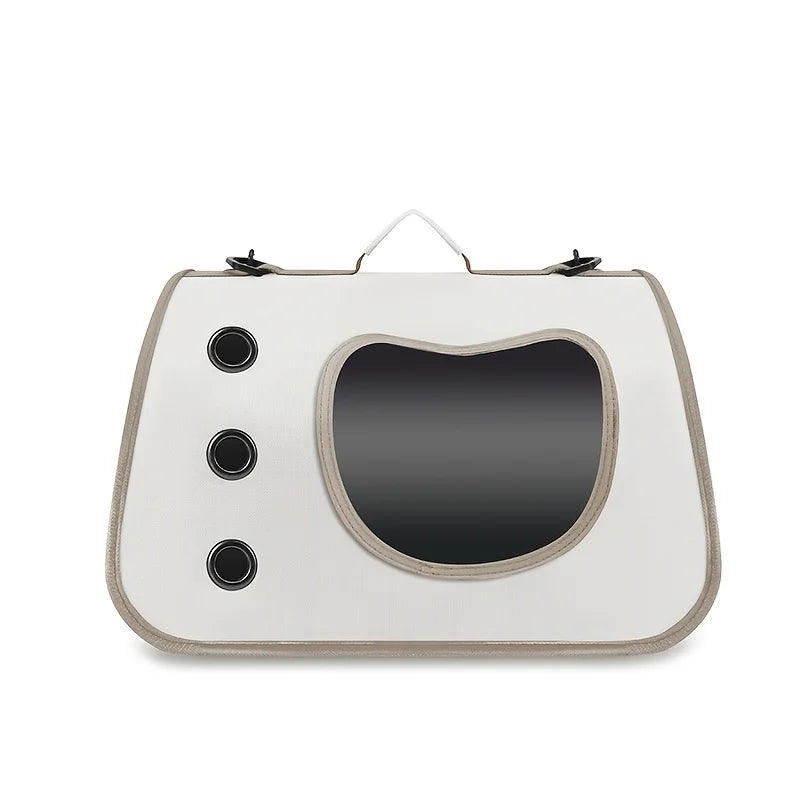 Foldable Breathable Pet Carrier Shoulder Bag for Small Dogs & Cats, 40 x 26 x 22 cm (15.7 x 10.2 x 8.7 in), Up to 7 kg (15.4 lb) - PhishStones Products