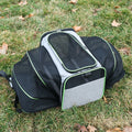 Foldable Mesh Pet Carrier – Expandable Soft - Sided Travel Carrier for Cats & Small Dogs, Breathable Handheld Tote - PhishStones Products