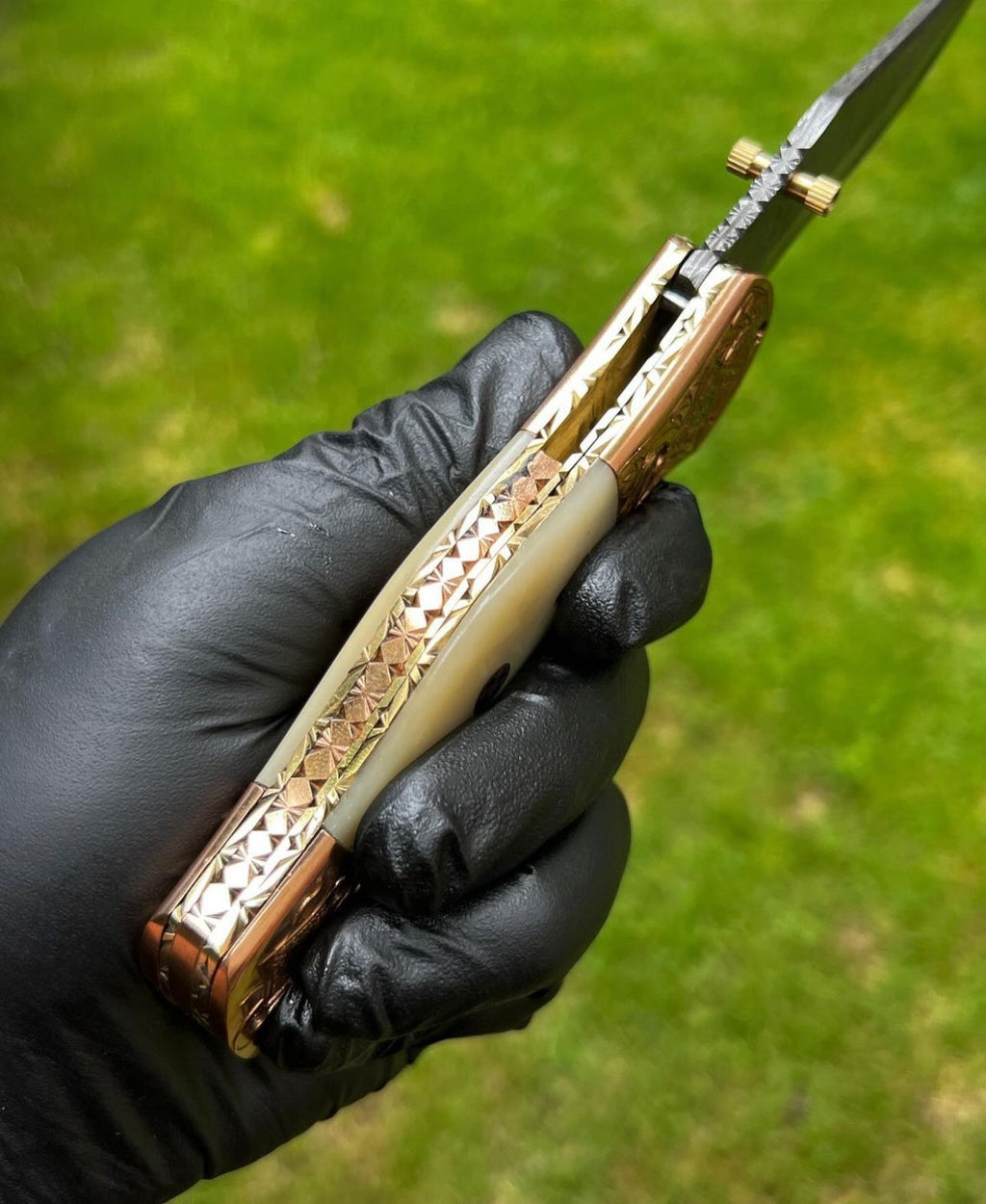 Folding Dmascus Pocket Knife/EDC Pocket Folding - PhishStones Products