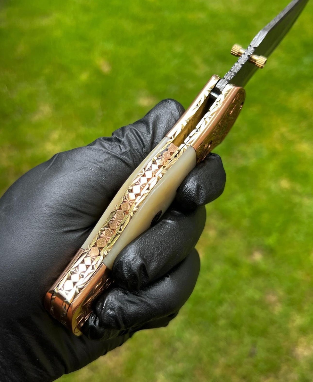 Folding Dmascus Pocket Knife/EDC Pocket Folding - PhishStones Products