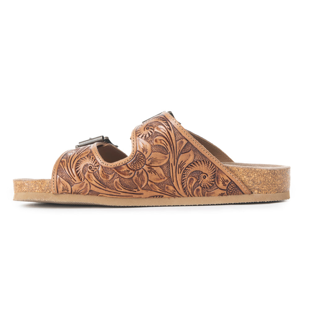 Footo Western Hand - Tooled Sandals - PhishStones Products