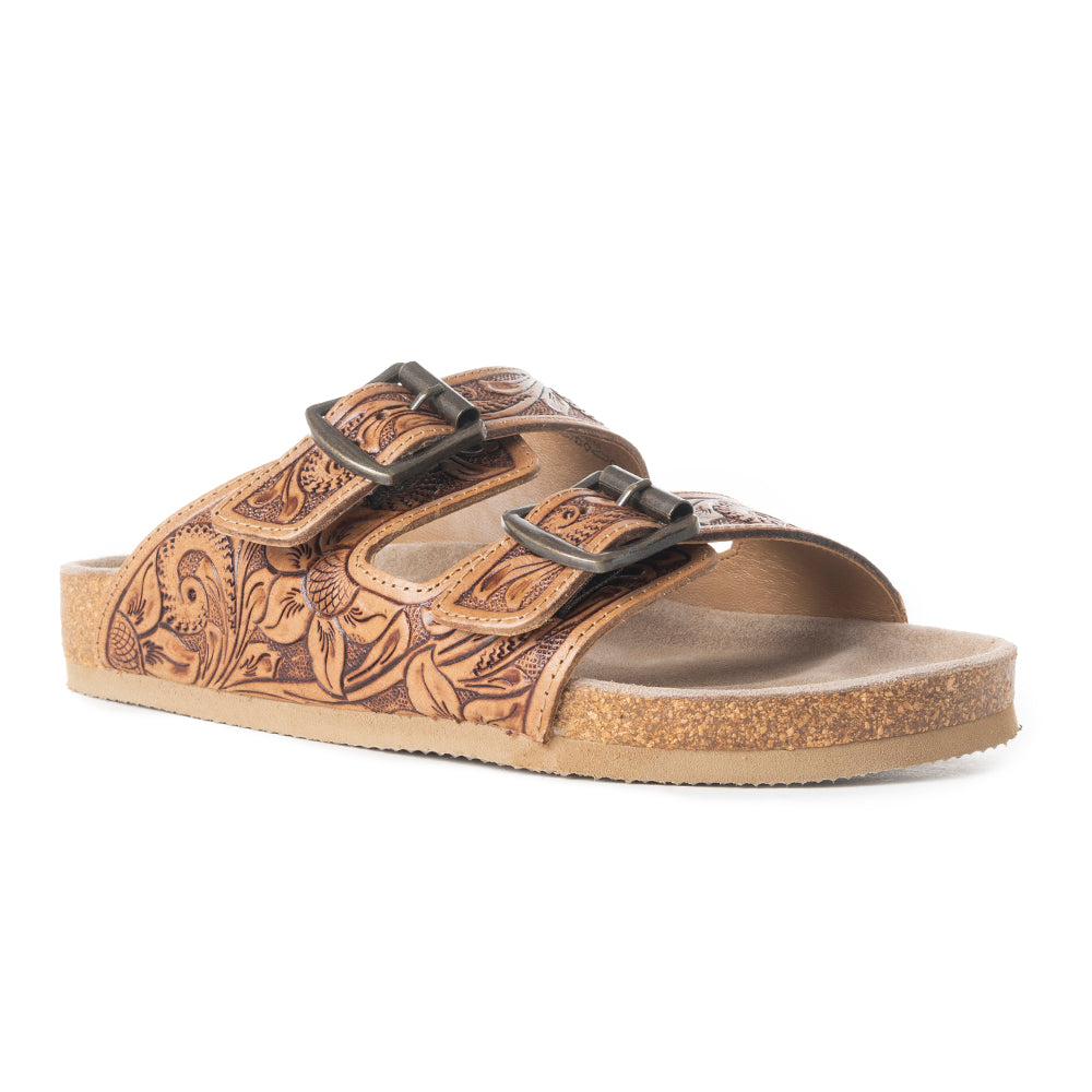 Footo Western Hand - Tooled Sandals - PhishStones Products