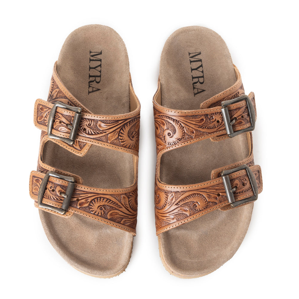 Footo Western Hand - Tooled Sandals - PhishStones Products