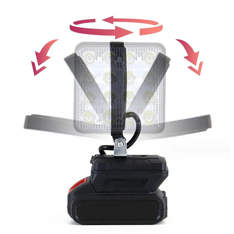 For Dewalt 18V Li - ion Battery LED Work Light 3/4 Inch Flashlight Portable Emergency Flood Lamp Camping Lamp - PhishStones Products