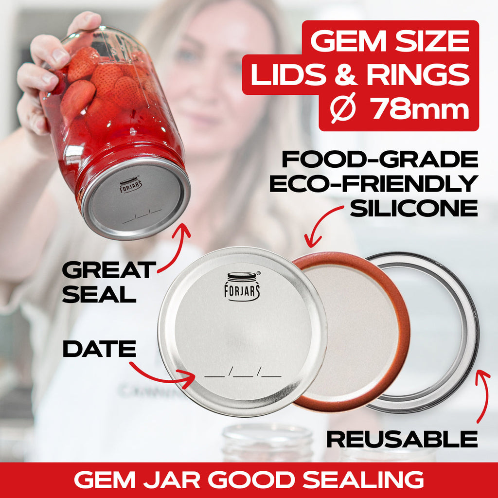 50 Gem Size Lids
