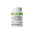 Voonka Ginseng Ginkgo Biloba L-Arginine Dietary Supplement - 30 Capsules for Energy and Cognitive Support