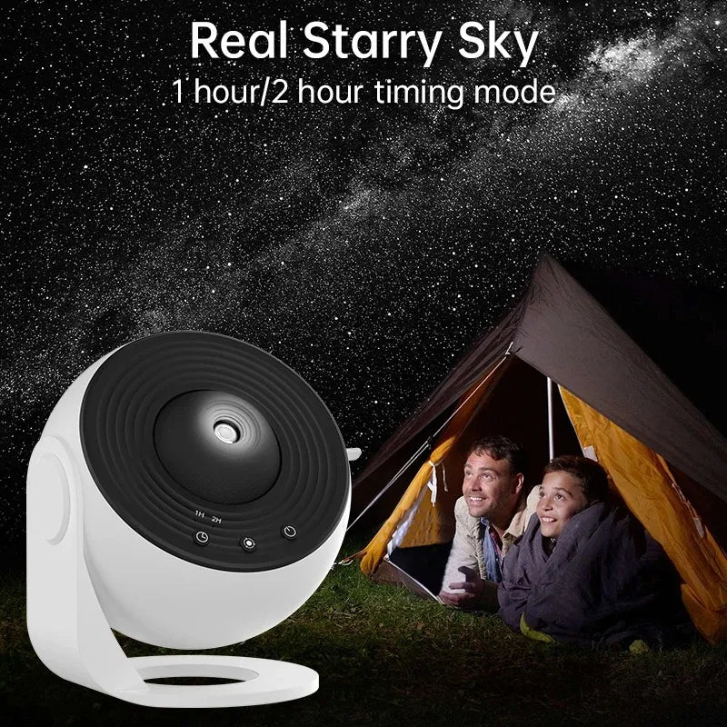 Galaxy Star Projector Night Light 360° Rotating LED Planetarium Lamp – Starry Sky Nightlight for Kids Room & Home Decor - PhishStones Products