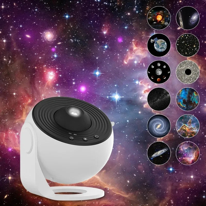 Galaxy Star Projector Night Light 360° Rotating LED Planetarium Lamp – Starry Sky Nightlight for Kids Room & Home Decor - PhishStones Products