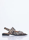 Ganni Women Feminine Buckle Ballerina Flats