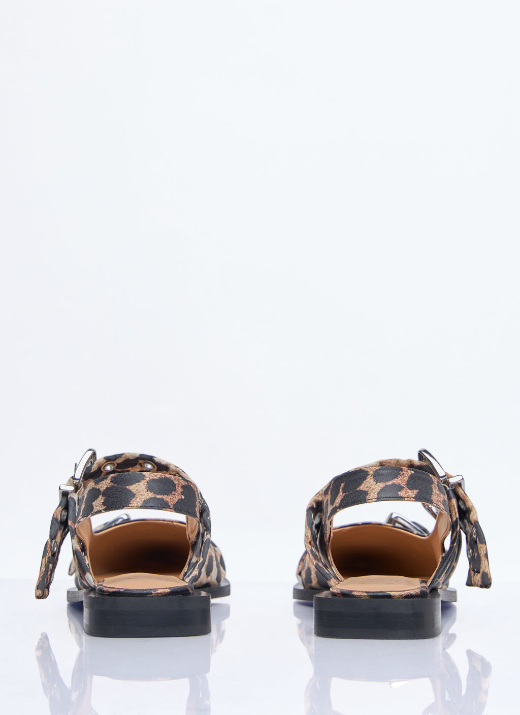 Ganni Women Feminine Buckle Ballerina Flats