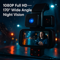 3-Channel WiFi Dash Cam with Night Vision and G-Sensor