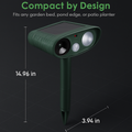 Solar Ultrasonic Animal Repeller with Flashing Light