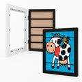 Kids Art Frame - Front-Opening Wooden Display for Artwork
