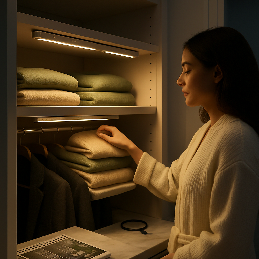 Rechargeable Cabinet Light with Motion Sensor - Silver