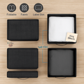 Foldable Bed Sheet Organizer Set Black Edition