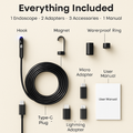 Endoscope Camera with Dual Lenses for Tight Space Inspection
