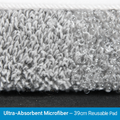 Mop Bucket with Wringer Set for Flat Floors - 3 Pads