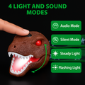 Dinosaur Headlamp with Roar and 4 Modes for Outdoor