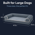 Dog Bed Sofa for Medium to Large Dogs with Washable Cover