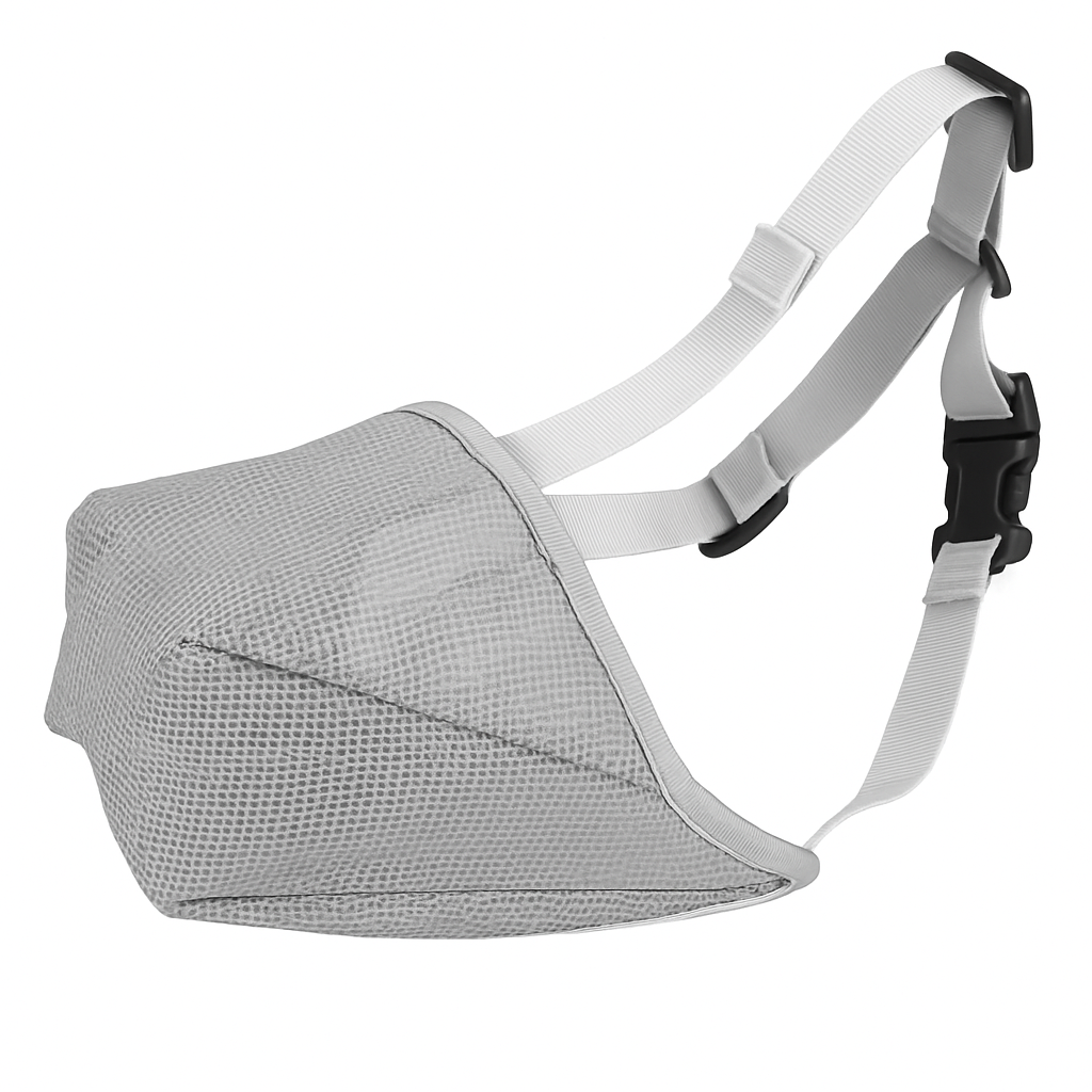 Pet Muzzle Mask: Soft Mesh, Adjustable Straps