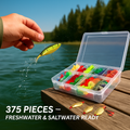Fishing Lures Kit with Tackle Box, Complete Set