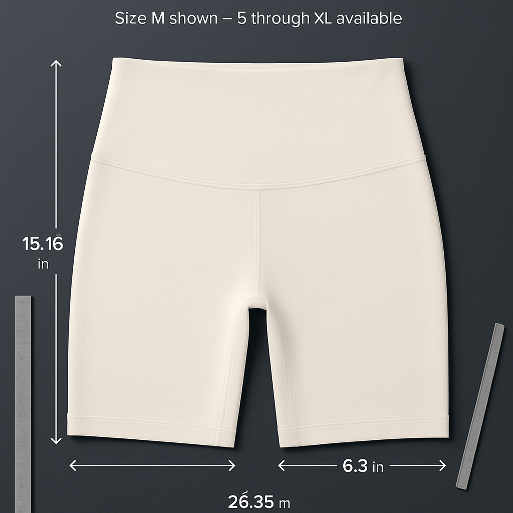 High-Waist Biker Shorts with Tummy Control for Workouts
