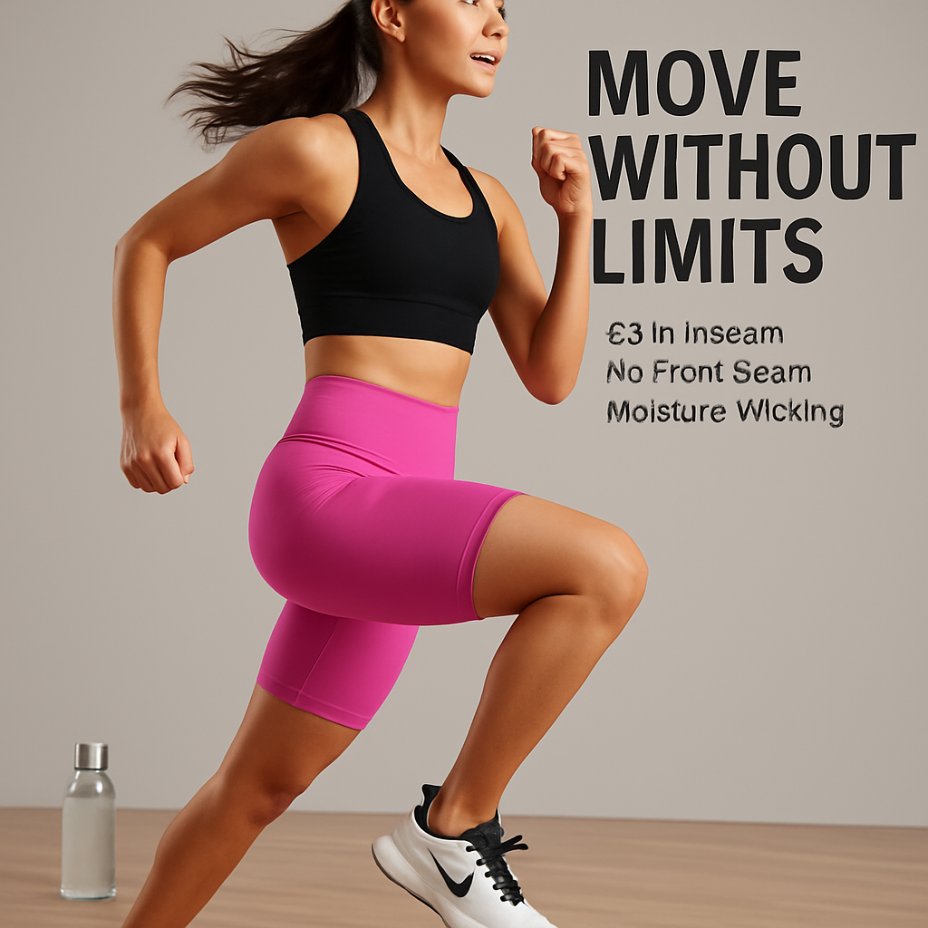 High-Waist Biker Shorts with Tummy Control for Workouts