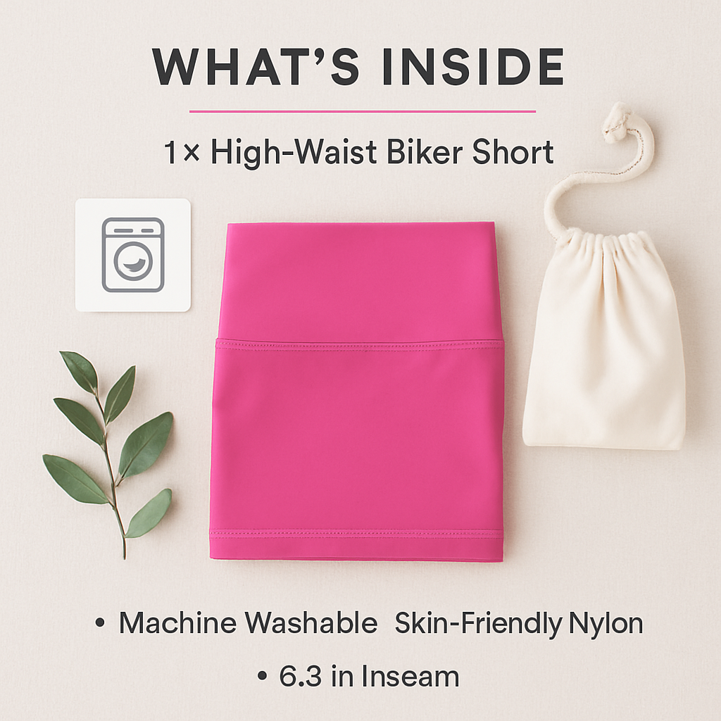 High-Waist Biker Shorts with Tummy Control for Workouts