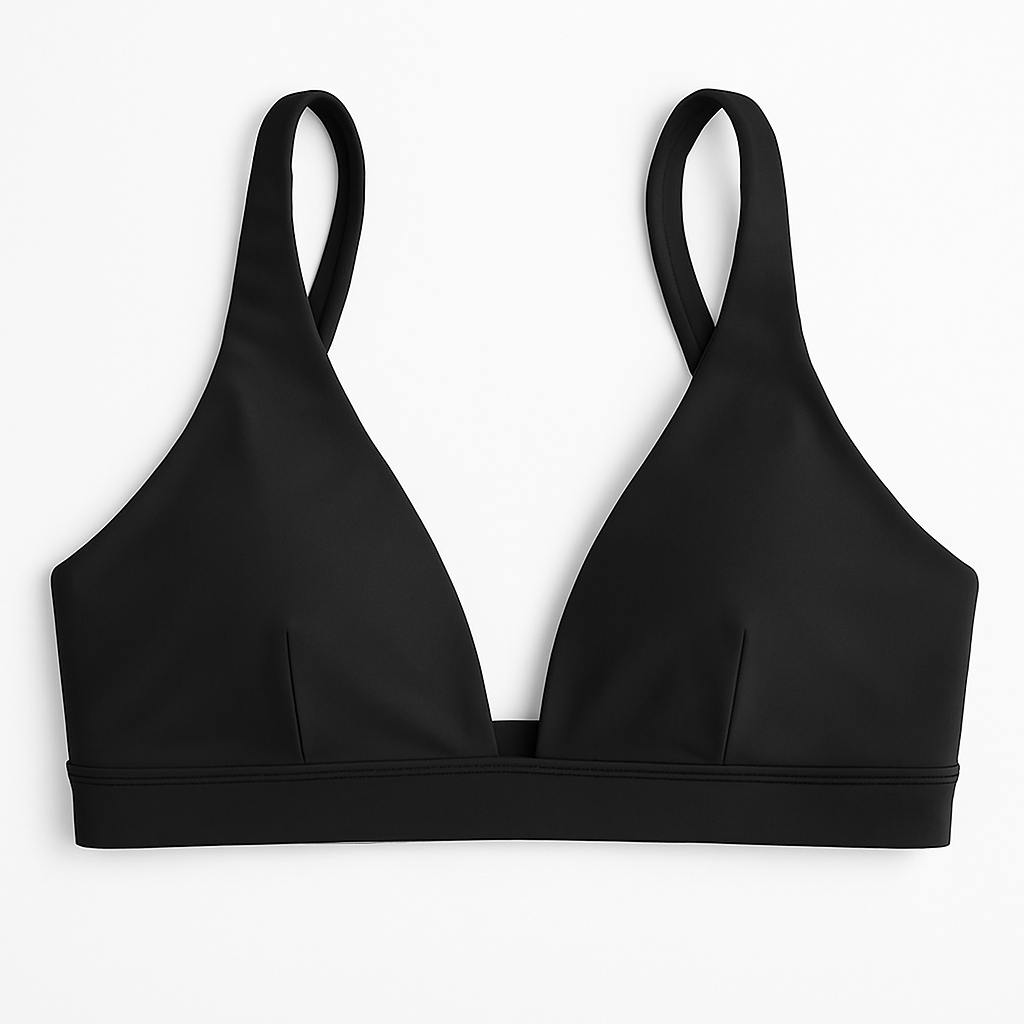 Women Deep V-Neck Sports Bra for Gym - Low-Impact Comfort