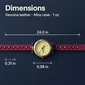 Rivet Leather Belt Retro Watch Hand Chain White