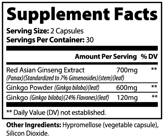 Ginkgo Biloba + Ginseng - PhishStones Products