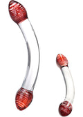 Glas Red Head Double Dildo