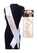 Glitterati Bride Bachelorette Sash - Rose Gold - PhishStones Products