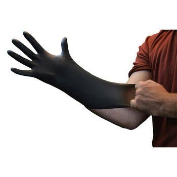 GlovePlus Black Nitrile Industrial Latex Free Disposable Gloves by Ammex - PhishStones Products