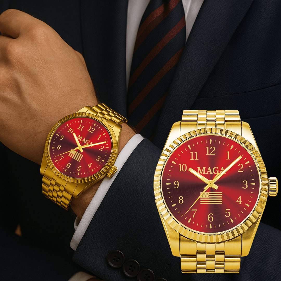 Gold & Red MAGA Watch - PhishStones Products