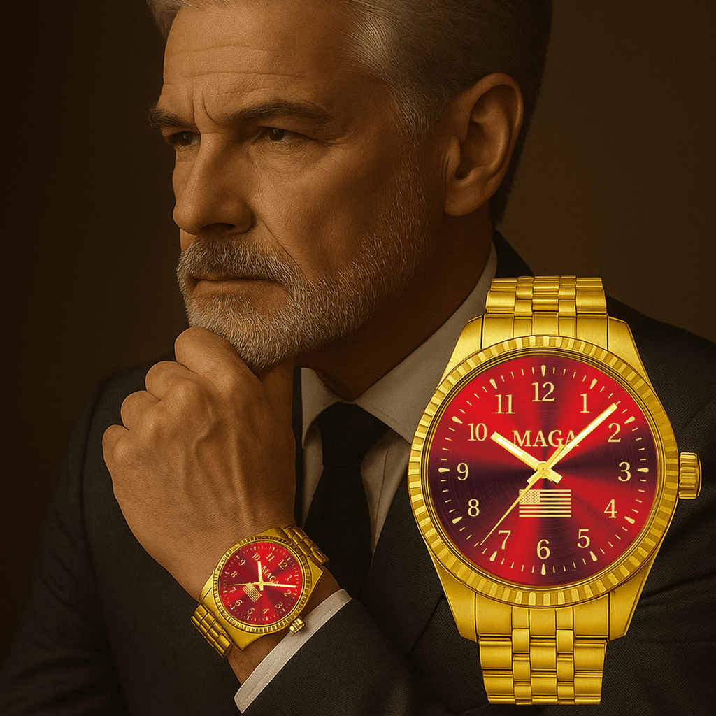 Gold & Red MAGA Watch - PhishStones Products