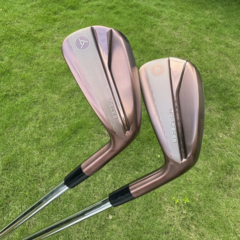 7pcs/Set S880 Golf Irons Black/Golden Forged Set 4 5 6 7 8 9 P with Stiff Flex Steel Shaft RH Golf Clubs