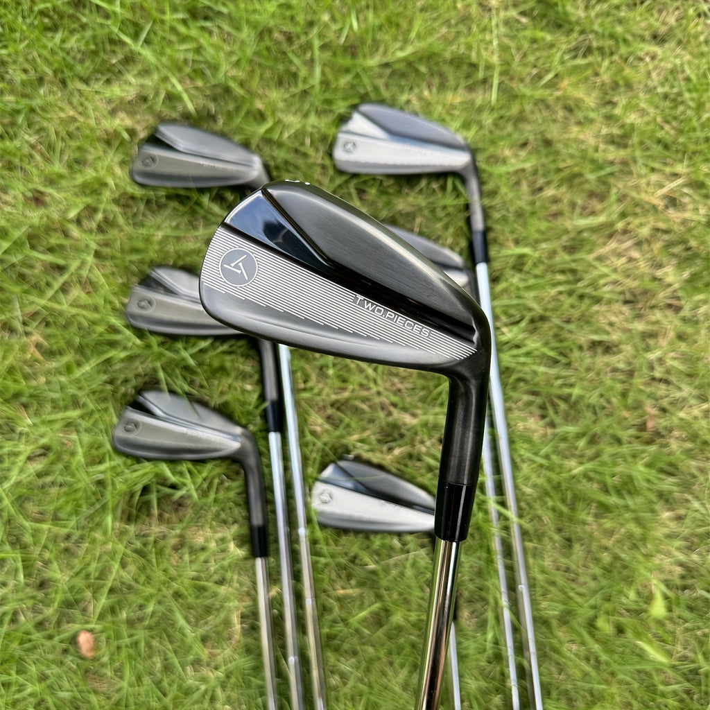 7pcs/Set S880 Golf Irons Black/Golden Forged Set 4 5 6 7 8 9 P with Stiff Flex Steel Shaft RH Golf Clubs
