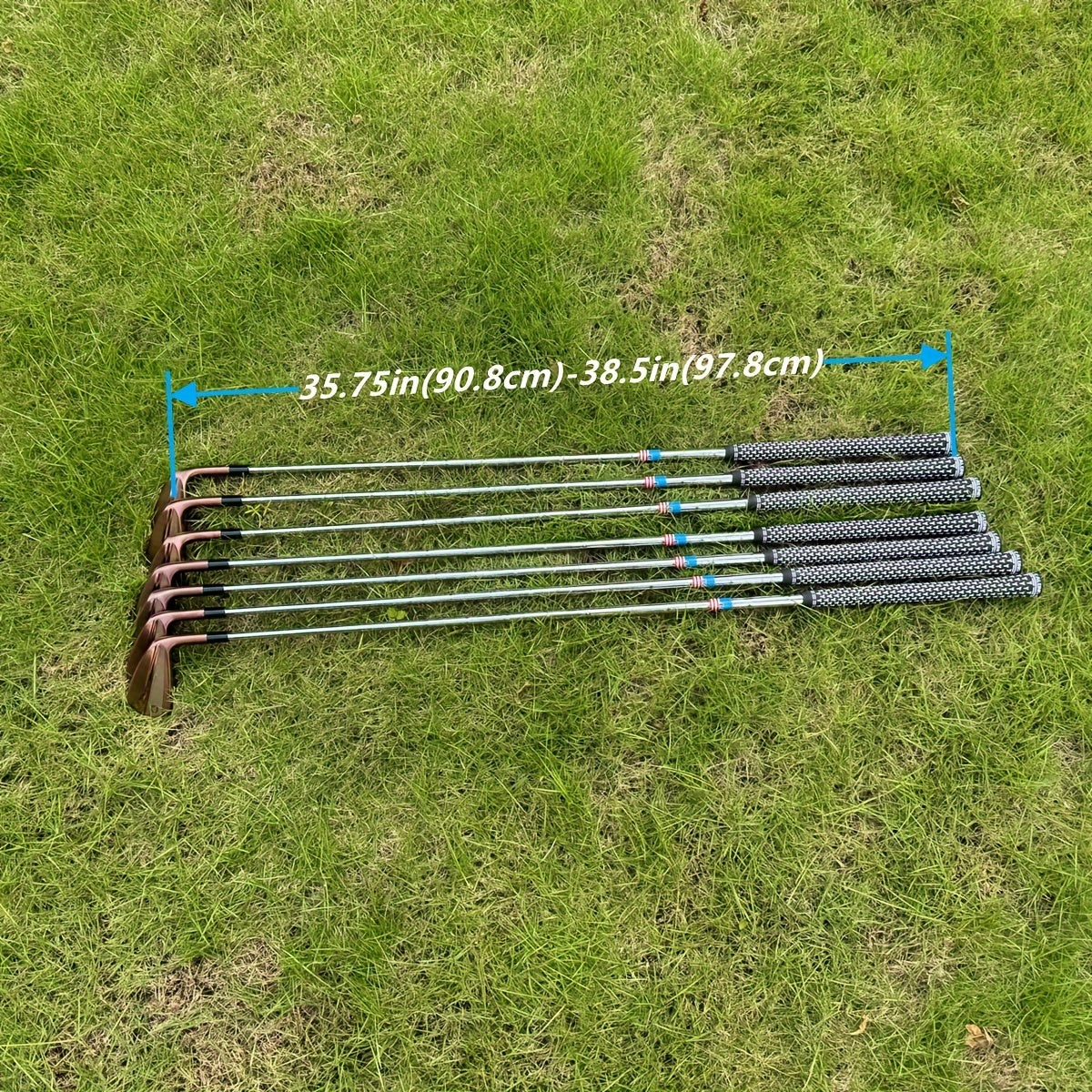 7pcs/Set S880 Golf Irons Black/Golden Forged Set 4 5 6 7 8 9 P with Stiff Flex Steel Shaft RH Golf Clubs