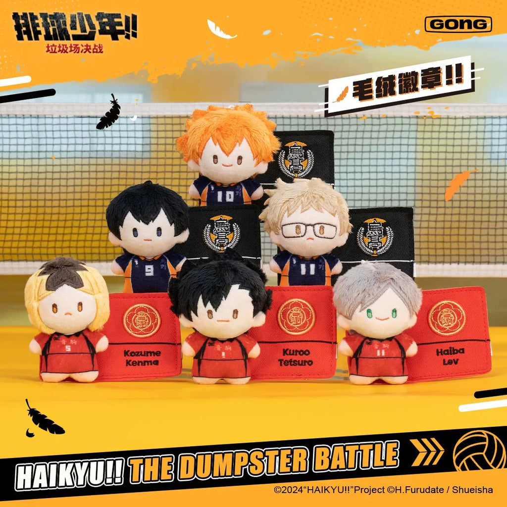 GONG x Haikyu!! The Dumpster Battle Plush Badge Toy by POP MART