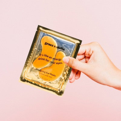 Grace & Stella Energizing Under Eye Mask Gold 24 Pair - Imperfect Box - PhishStones Products