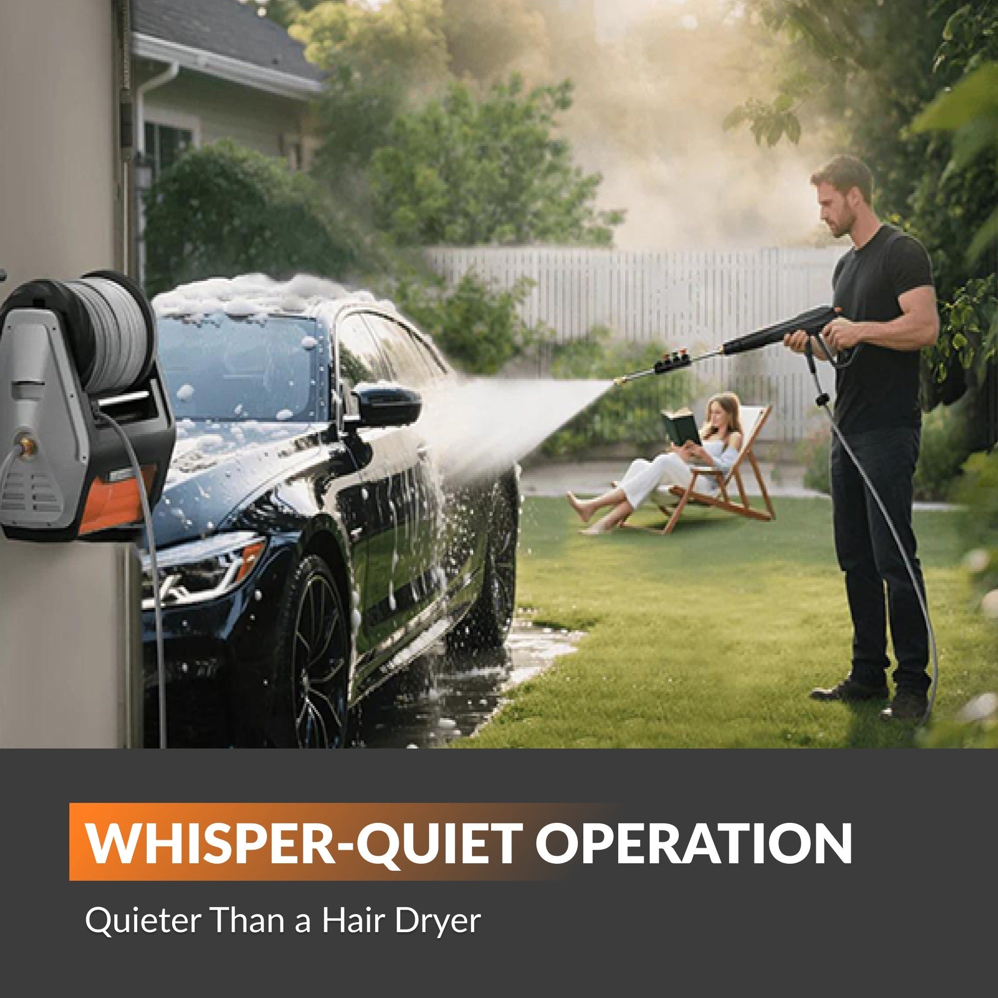 Grandfalls Retractable Pressure Washer Pro - PhishStones Products