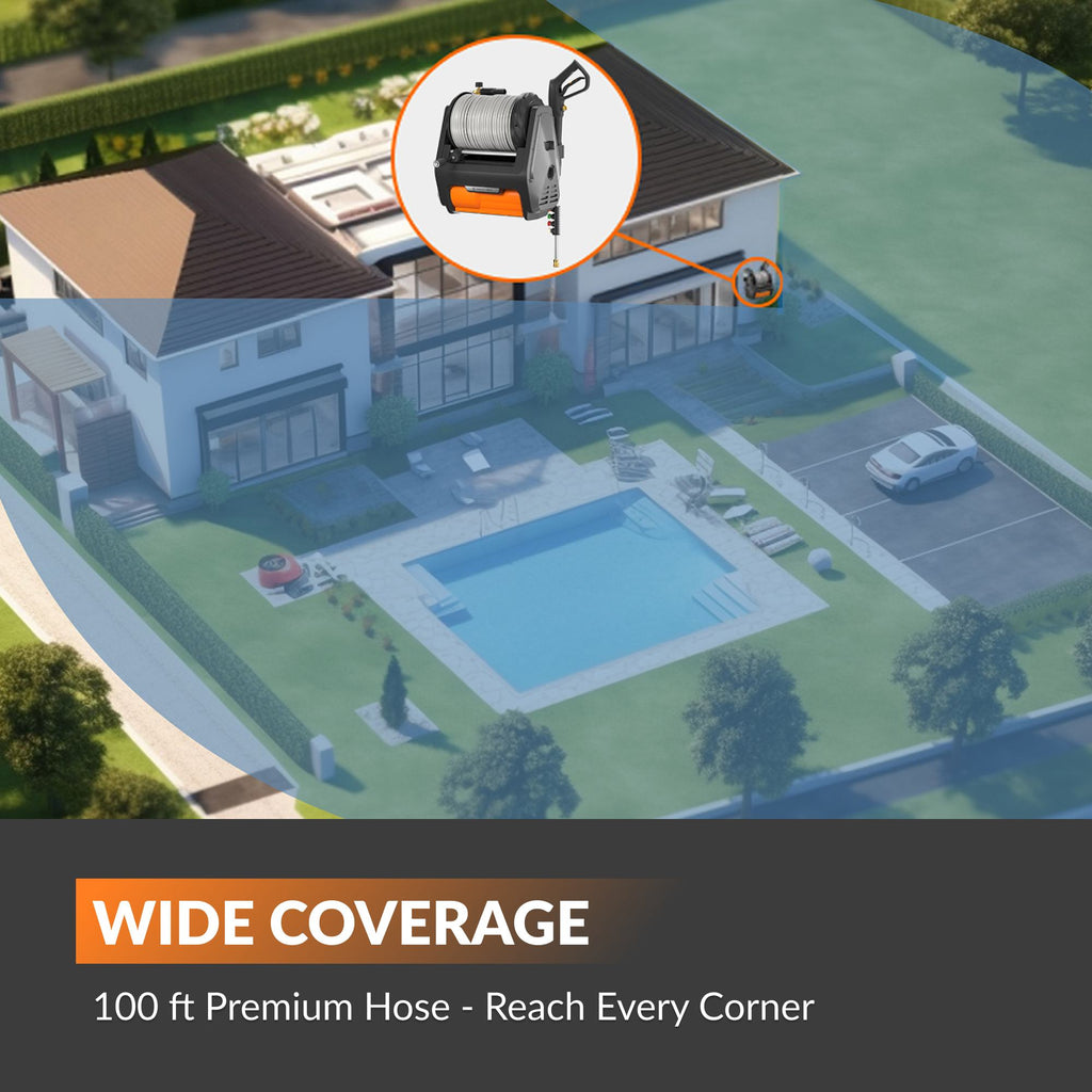 Grandfalls Retractable Pressure Washer Pro - PhishStones Products