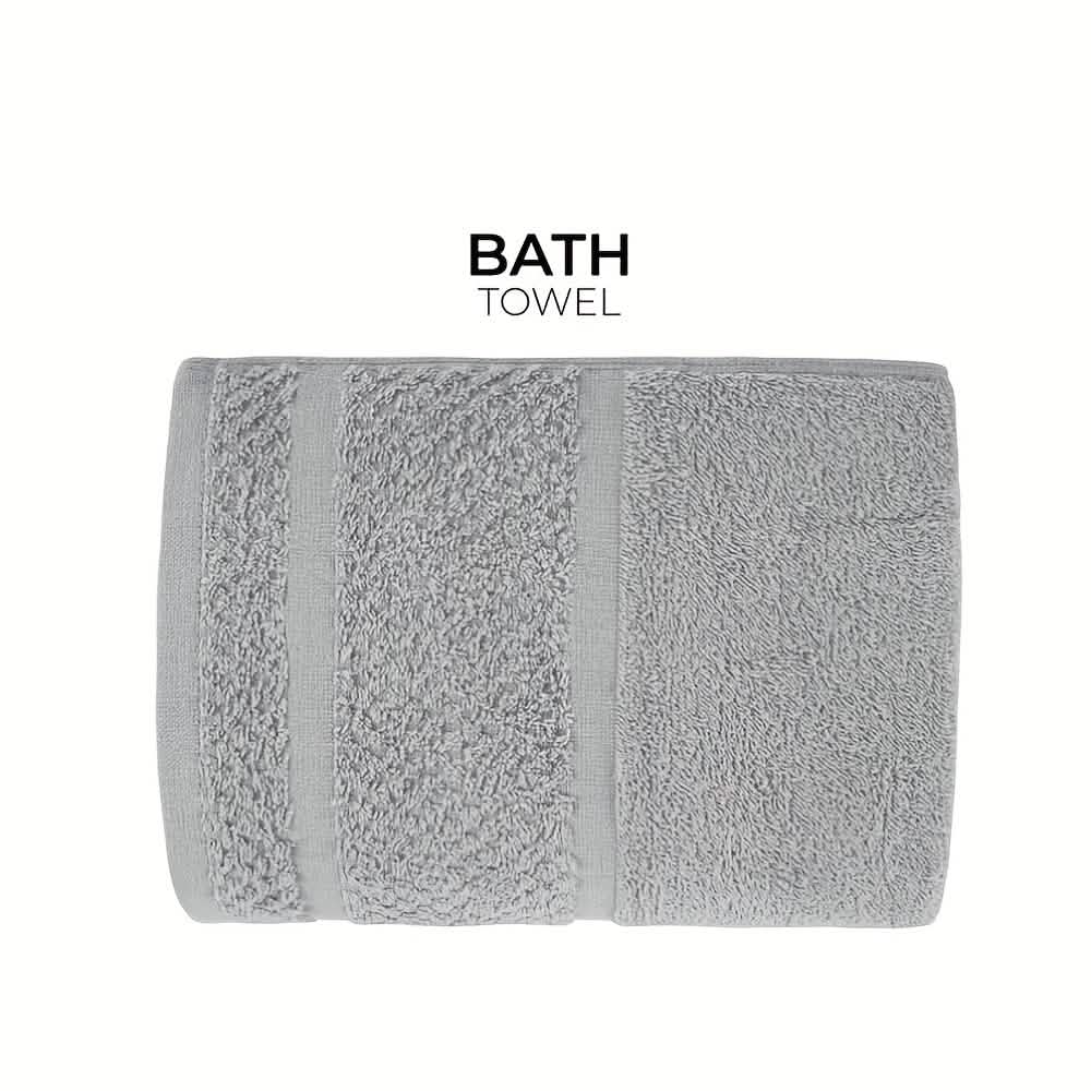 Gray Cotton Bath Towel Set (10–32 pcs) - PhishStones Products