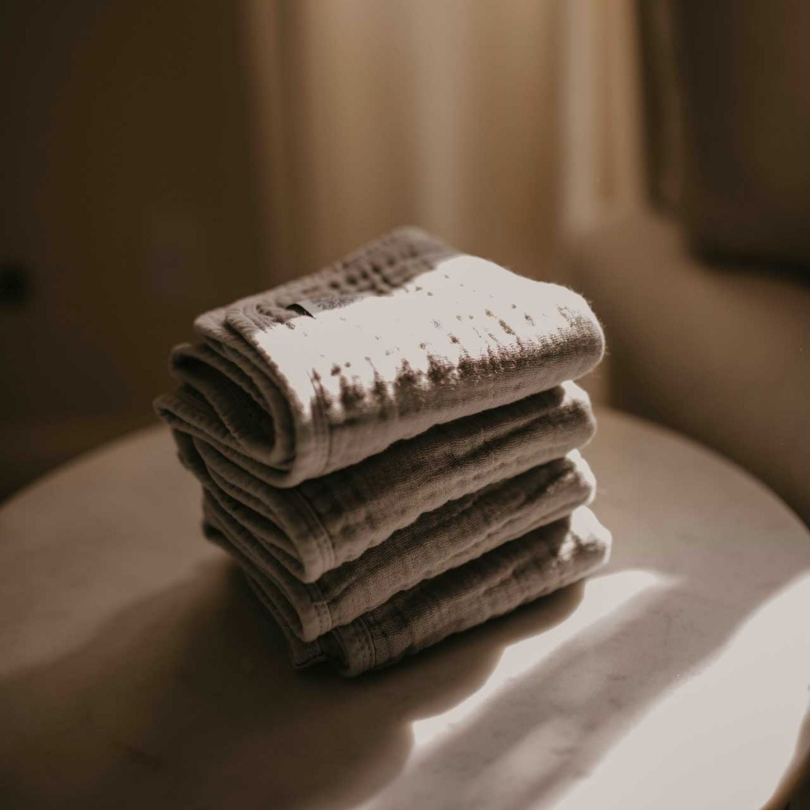 Gray Set - Muslin Burp Cloths (4 Pack) - PhishStones Products