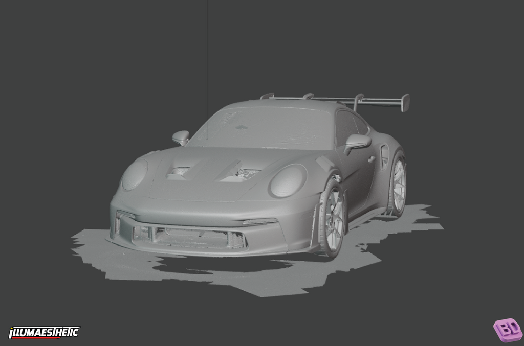 Porsche 911 GT3 RS (992) 3D Scan (2022+)