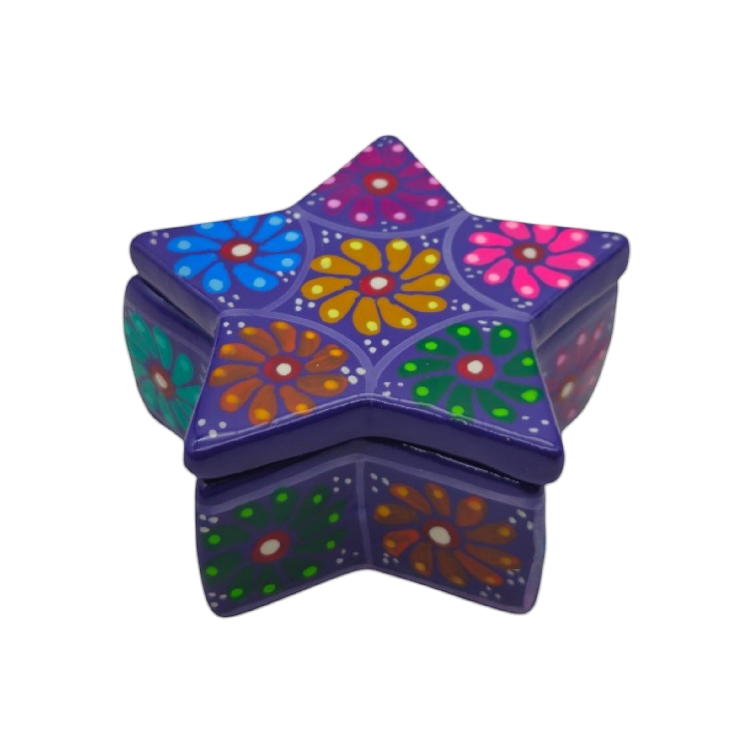 Guerrero Star Jewelry Box | Mexican Ceramic Art