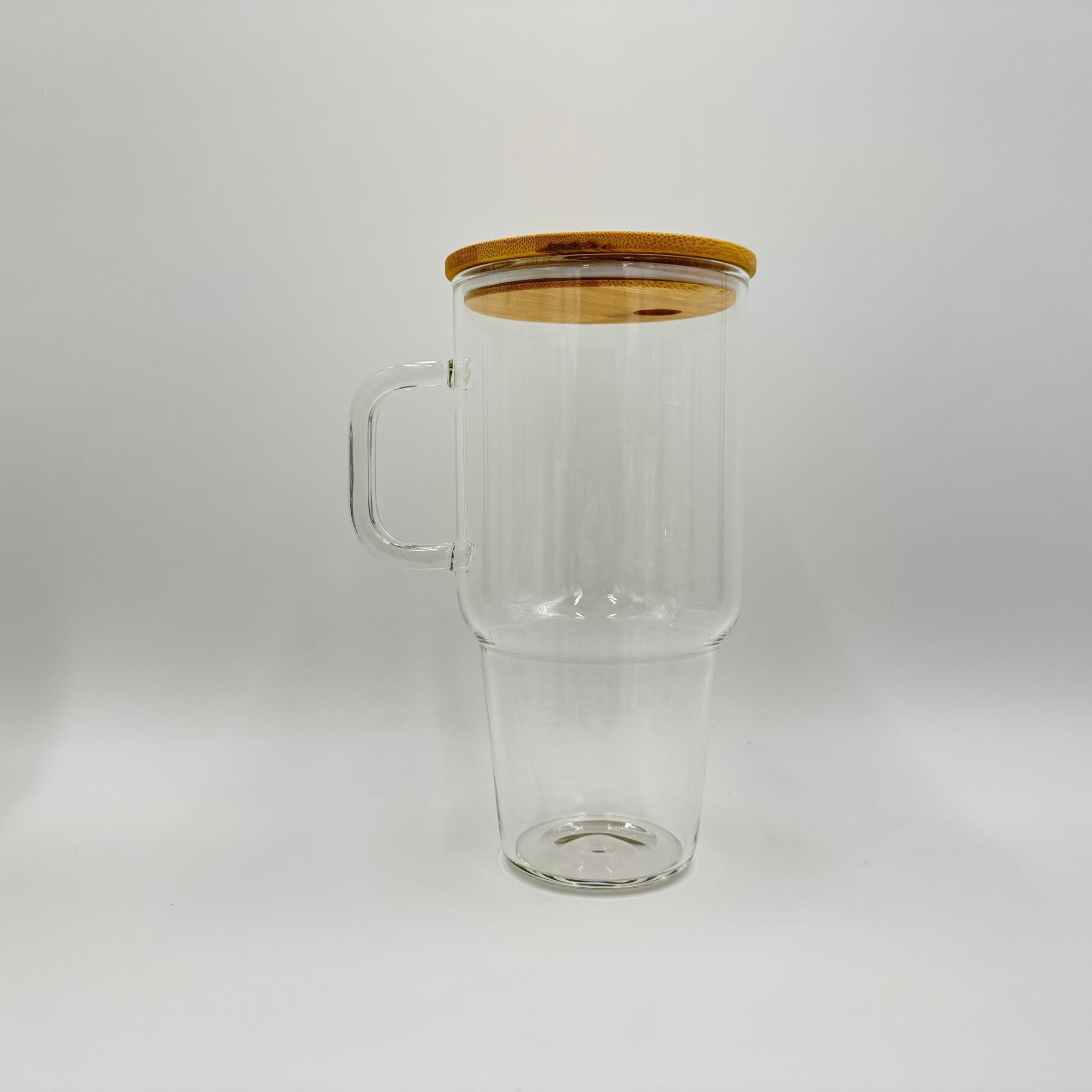 Hailey Brook Designs 32oz or 40oz Sublimation Clear or Frost Glass Tumbler, Mug, Cup With Bamboo Lid and Straw - PhishStones Products